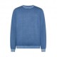 Sun 68 Maglia Maniche Lunghe Stone Wash Avio Uomo