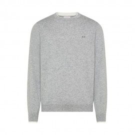 Sun 68 Maglia Maniche Lunghe Doppio Collo Grigio Uomo