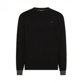 Sun 68 Maglia Maniche Lunghe Toppe Nero Uomo