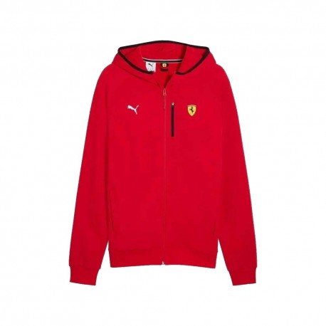 Puma Giacca Ferrari Hdd Pm1 Sweat Rosso Corsa Uomo