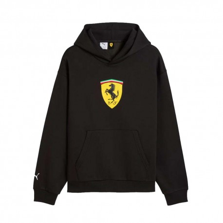 Puma Felpa Ferrari Colored Shield Fl Nero Uomo
