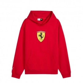 Puma Felpa Ferrari Colored Shield Fl Rosso Corsa Uomo