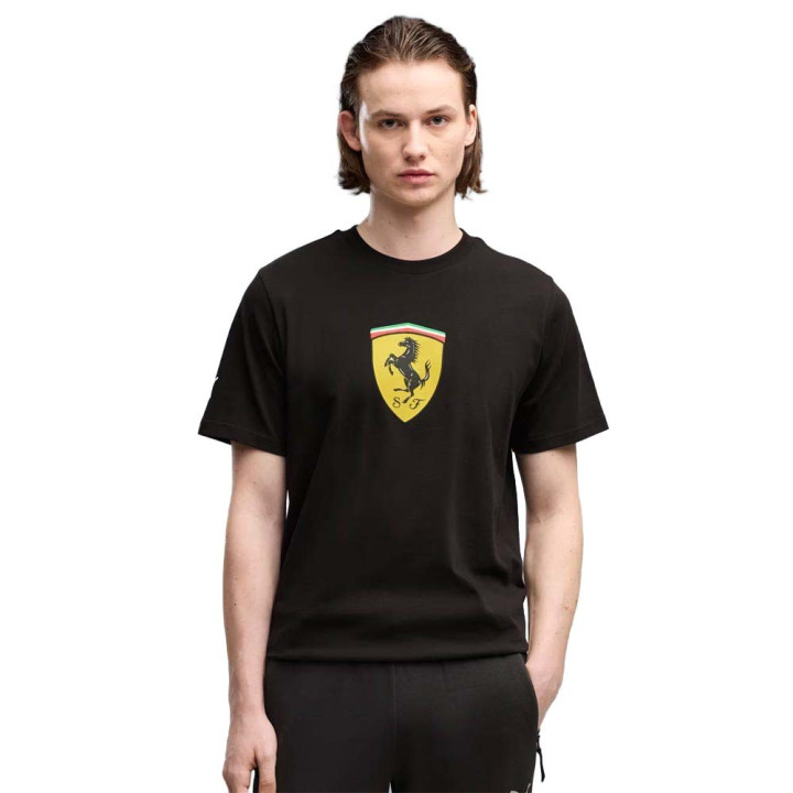 Puma T-Shirt Ferrari Colored Shield Nero Uomo