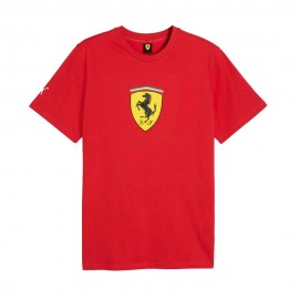 Puma T-Shirt Ferrari Colored Shield Rosso Corsa Uomo