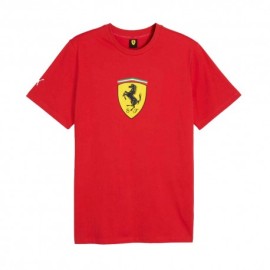 Puma T-Shirt Ferrari Colored Shield Rosso Corsa Uomo