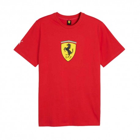 Puma T-Shirt Ferrari Colored Shield Rosso Corsa Uomo