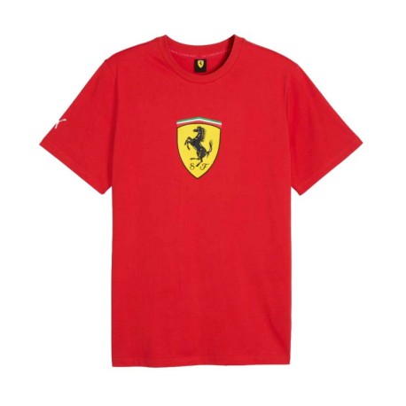 Puma T-Shirt Ferrari Colored Shield Rosso Corsa Uomo