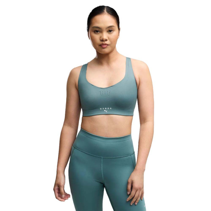 Puma Reggiseno Sportivo Hyrox Powermode Verde Donna