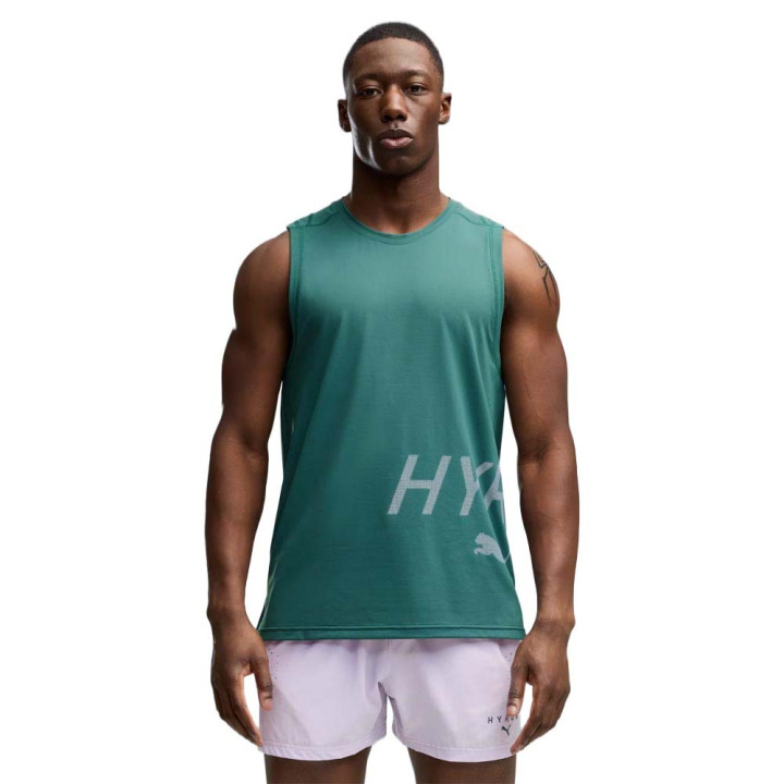 Puma Smanicato Logo Hyrox Dryelite Verde Uomo