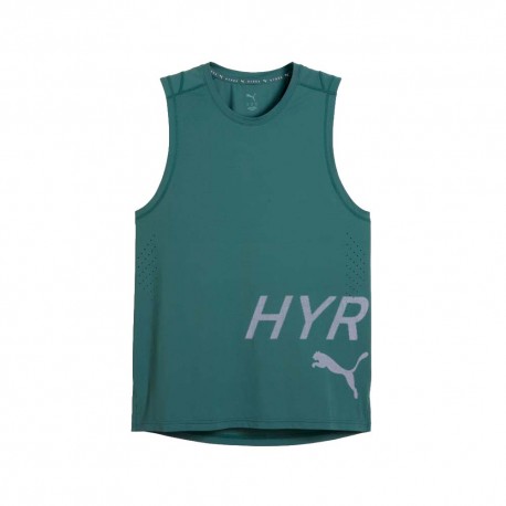 Puma Smanicato Logo Hyrox Dryelite Verde Uomo