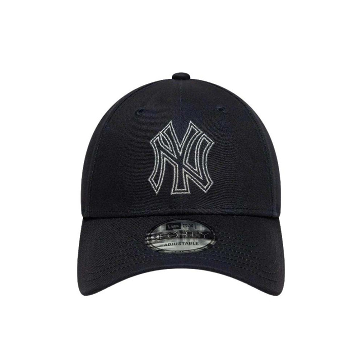 New Era Cappellino Outline Metallic Nero