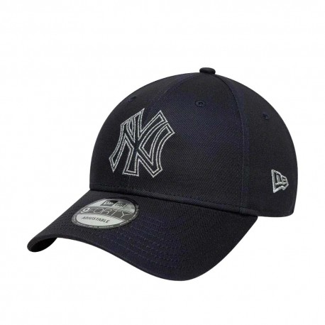 New Era Cappellino Outline Metallic Nero