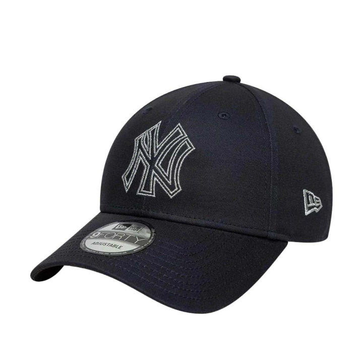 New Era Cappellino Outline Metallic Nero