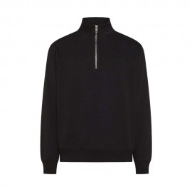 Sun 68 Felpa Mezza Zip Nero Uomo