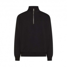 Sun 68 Felpa Mezza Zip Nero Uomo