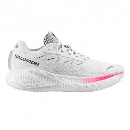 Salomon Aero Glide 4 Bianco Rosa Nero - Scarpe Running Uomo