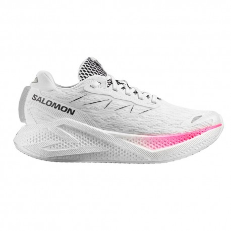 Salomon Aero Glide 4 Bianco Rosa Nero - Scarpe Running Donna