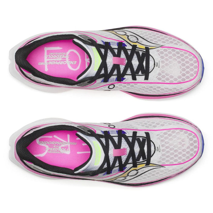 Saucony Endorphine Speed 5 X Distance Bianco Rosa - Scarpe Running Uomo