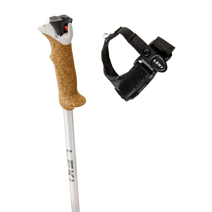 Leki Stella S Bianco Argento7Oro - Bastoncini Sci Uomo