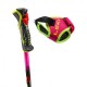 Leki Wcr Pro Lite Sl Tr Rosa Nero Giallo - Bastoncini Sci Uomo