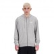 New Balance Felpa Con Cerniera Essentials Grigio Uomo