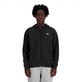 New Balance Felpa Con Cerniera Essentials Nero Uomo