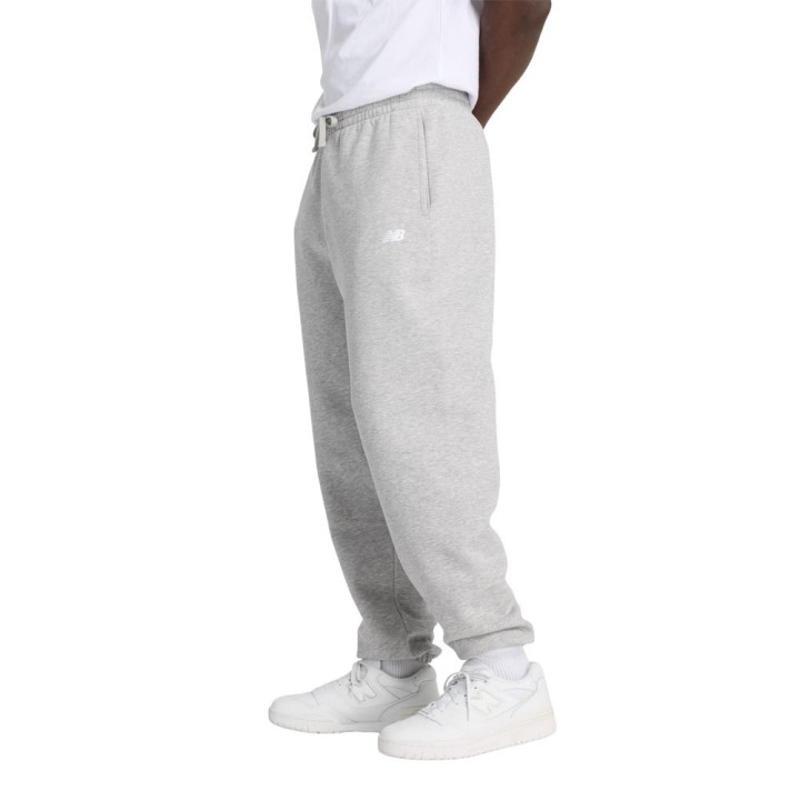 New Balance Pantaloni Con Polsino Essentials Grigio Uomo