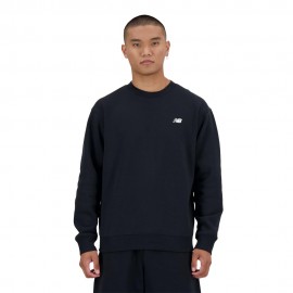 New Balance Felpa Girocollo Essentials Nero Uomo