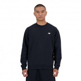 New Balance Felpa Girocollo Essentials Nero Uomo