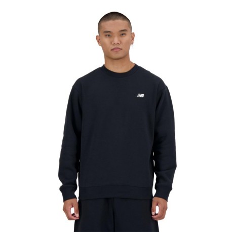 New Balance Felpa Girocollo Essentials Nero Uomo