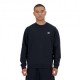 New Balance Felpa Girocollo Essentials Nero Uomo