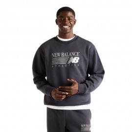 New Balance Felpa Girocollo Reimmegined Blu Uomo