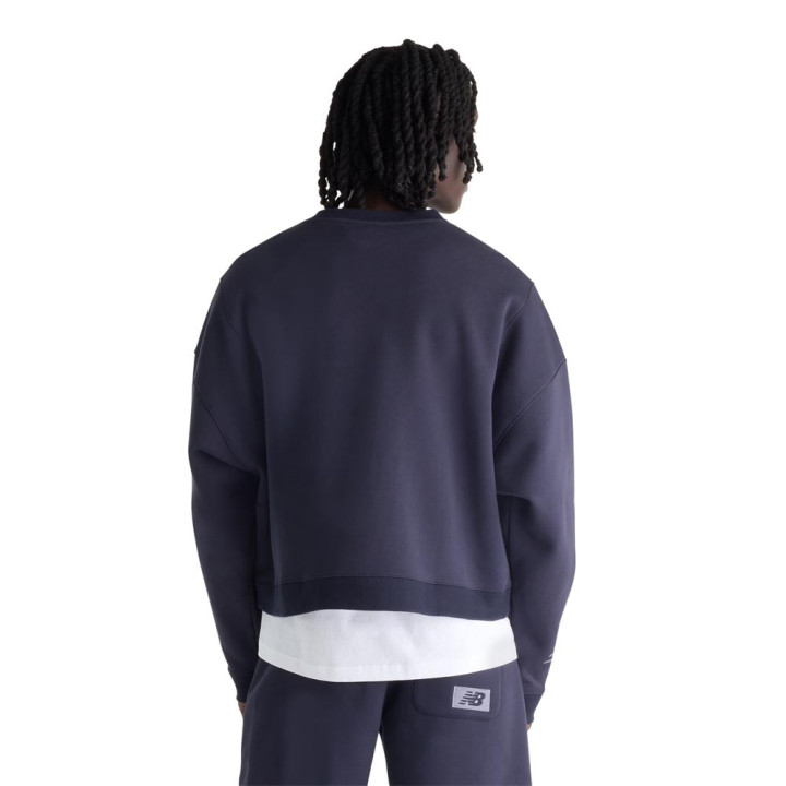 New Balance Felpa Girocollo Crafed Blu Uomo
