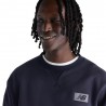 New Balance Felpa Girocollo Crafed Blu Uomo