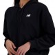 New Balance Felpa Con Cerniera Essentials Nero Donna