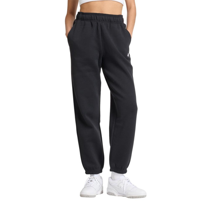 New Balance Pantaloni Con Polsino Essentials Nero Donna