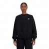 New Balance Felpa Girocollo Essentials Nero Donna