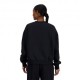 New Balance Felpa Girocollo Essentials Nero Donna
