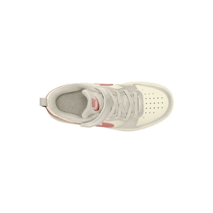 Nike Court Borough Low Recraft Ps Avorio Rosa - Sneakers Bambina