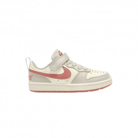 Nike Court Borough Low Recraft Ps Avorio Rosa - Sneakers Bambina