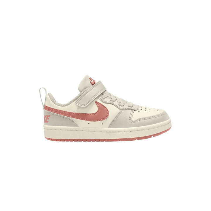 Nike Court Borough Low Recraft Ps Avorio Rosa - Sneakers Bambina