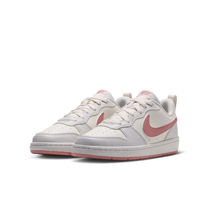 Nike Court Borough Low Recraft Gs Avorio Rosa - Sneakers Bambina