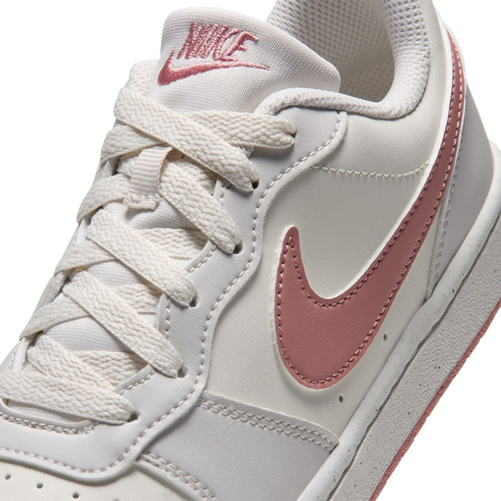Nike Court Borough Low Recraft Gs Avorio Rosa - Sneakers Bambina