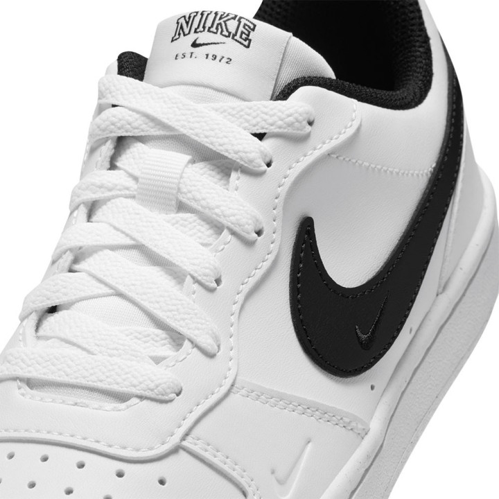 Nike Court Borough Low Gs Bianco Nero - Sneakers Bambino