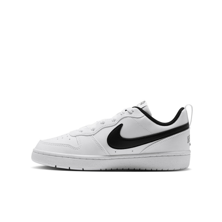 Nike Court Borough Low Gs Bianco Nero - Sneakers Bambino