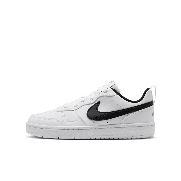 Nike Court Borough Low Gs Bianco Nero - Sneakers Bambino