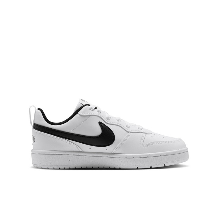 Nike Court Borough Low Gs Bianco Nero - Sneakers Bambino