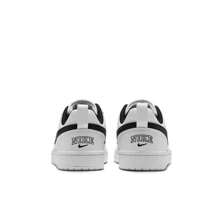 Nike Court Borough Low Gs Bianco Nero - Sneakers Bambino