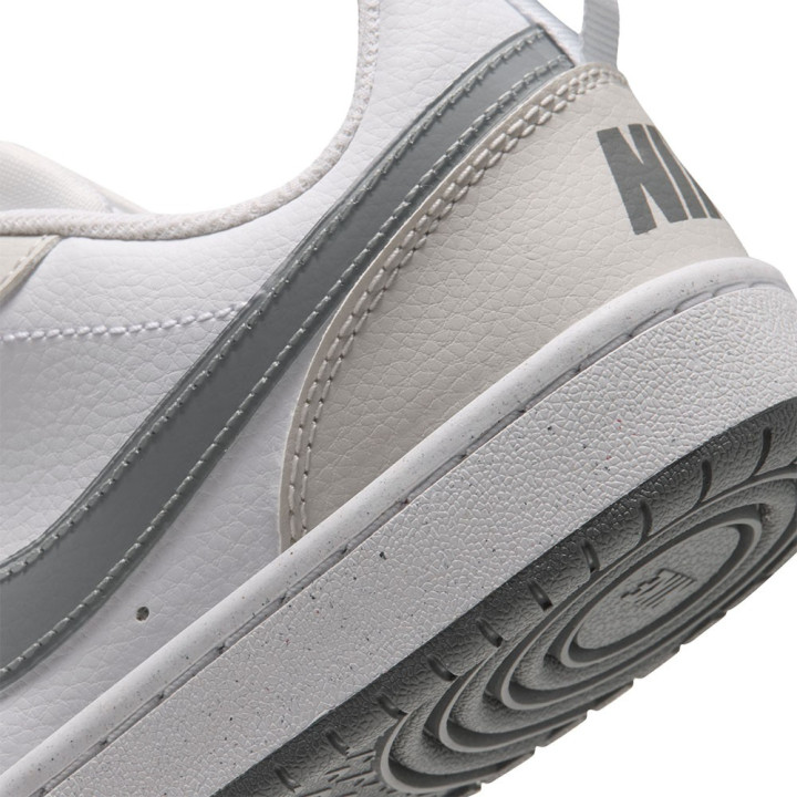 Nike Court Borough Low Gs Bianco Grigio - Sneakers Bambino