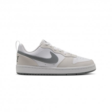 Nike Court Borough Low Gs Bianco Grigio - Sneakers Bambino